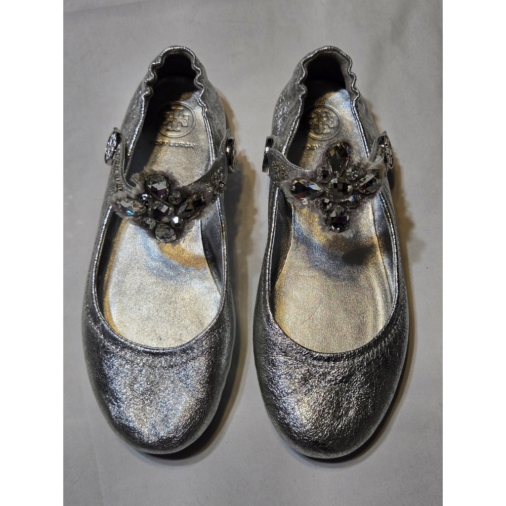Tory Burch Minnie Reva Ballet Flats Embellished Convertible Strap Sz 7 Fairycore